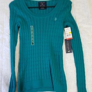 Teal sweater